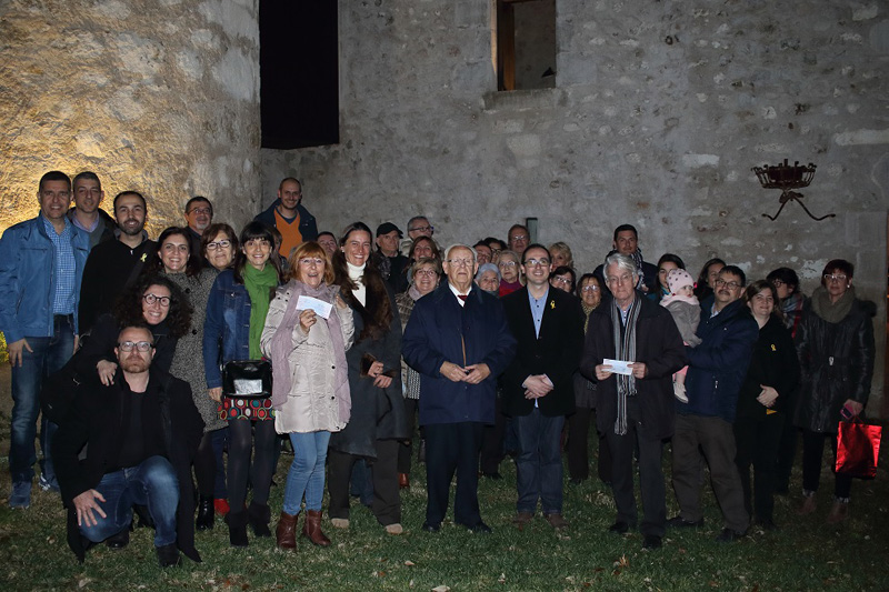 Lliurament de la recaptació de Fira Nadalenca en un acte al Mas del Vent. (Foto: Ajuntament de Palamós).