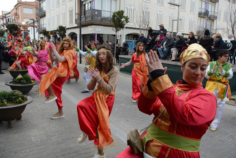 Rua del Carnaval de Sant Antoni, ahir diumenge. (Foto: Ajuntament de Calonge i Sant Antoni).