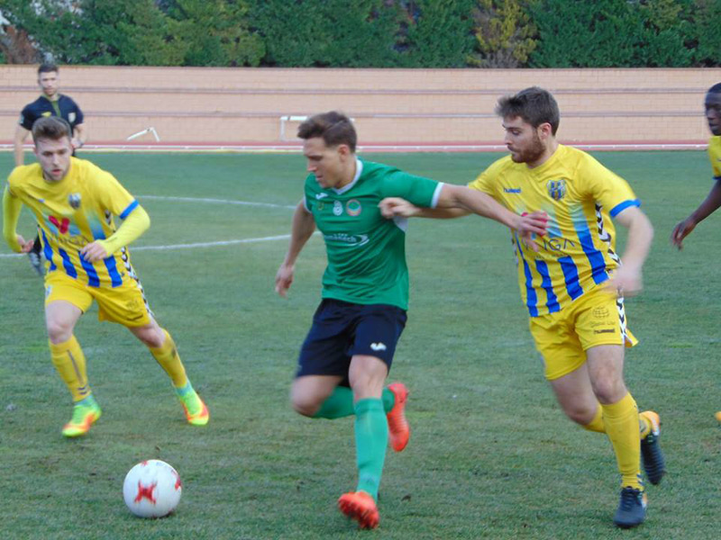 Un instant del partit Ascó-Palamós del passat dissabte.