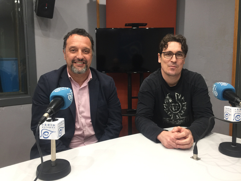 Els exjugadors del Palamós, 'Robi' i Carmelo, dos dels impulsors del projecte.