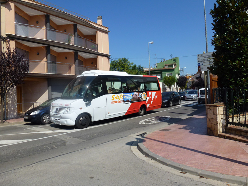 Autobus de la companyia Sarfa, a Palamós.