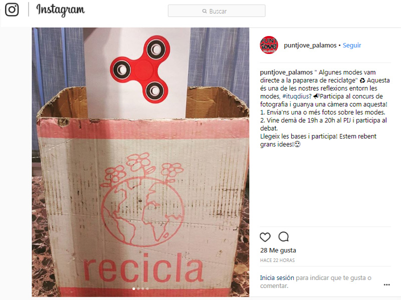 Nou concurs fotogràfic del Punt Jove Palamós.