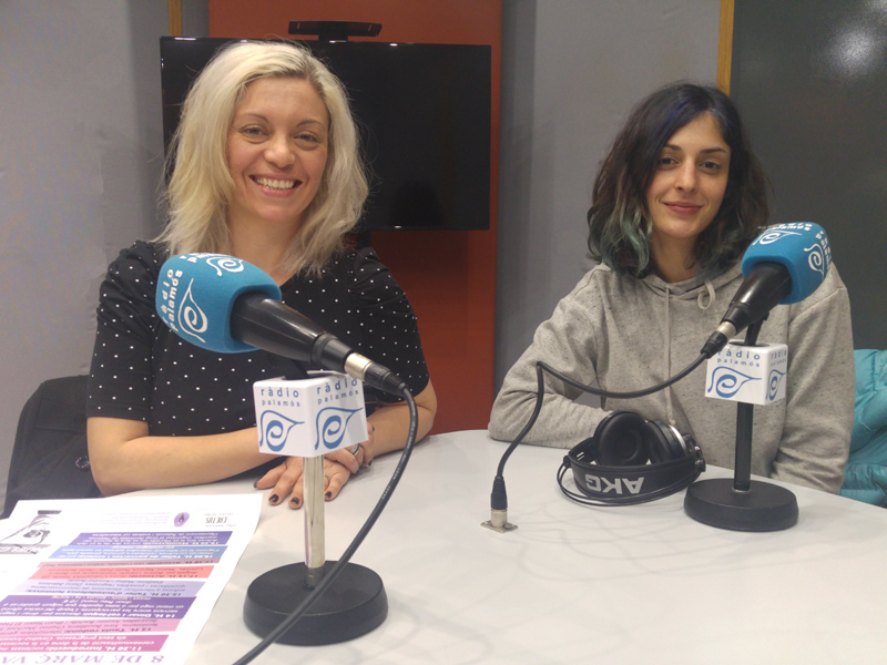 Carolina Aravena i Anabel Botello, del Grup Feminista de Palamós.