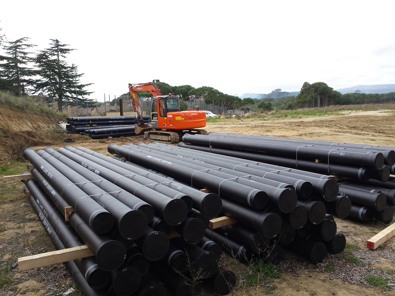 Les canonades, a punt per ser instal·lades. (Foto: Ajuntament de Palamós).