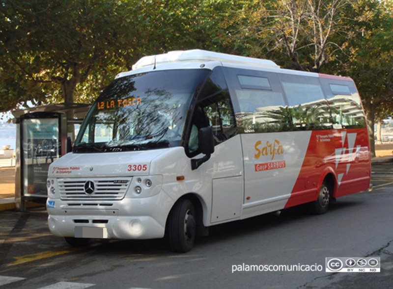 Autobus de la companyia Sarfa, a Palamós.
