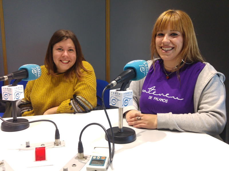Anna Benaiges i Maria Cantorné, de l'Ateneu de Palamós.