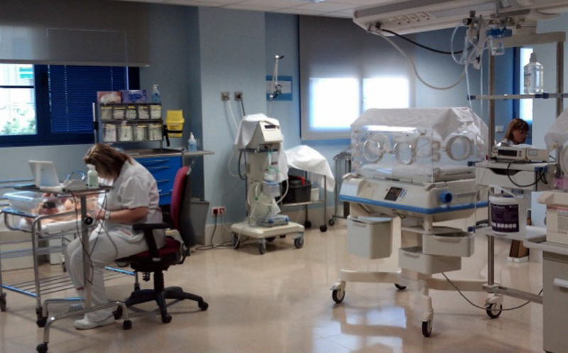 Sala prenatal, a l'hospital de Palamós. (Foto: SSIBE).