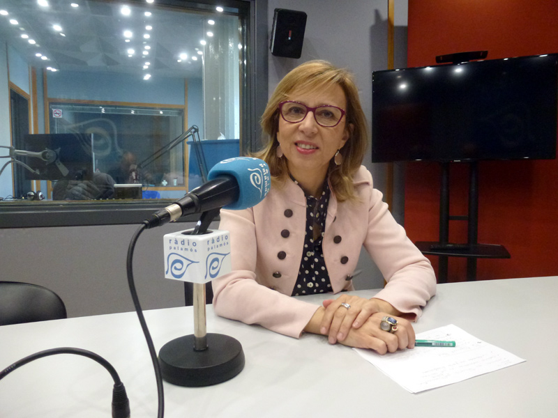 Teresa Ferrés, avui a l'espai de Ràdio Palamós 'Preguntes'.