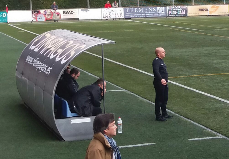 Pitu Batlle, entrenador del Palamós CF. (Foto: Javi Bújer).