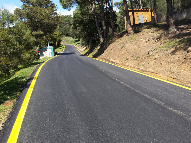 Tram del Camí de Castell ja asfaltat. (Foto: Ajuntament de Palamós).