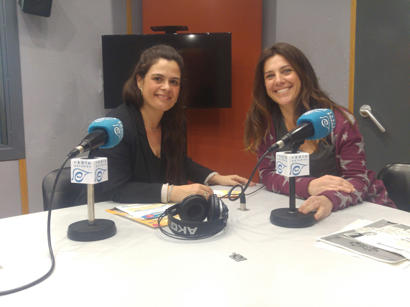 Cristina Fernández i Núria Vidal, treballadores de SSIBE i organitzadores de l'acte.