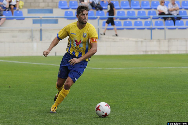 El capità del Palamós CF, David Cano.