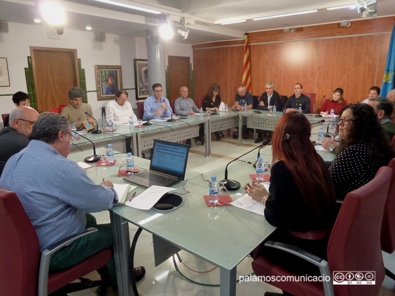 Ple de l'Ajuntament de Palamós celebrat ahir.