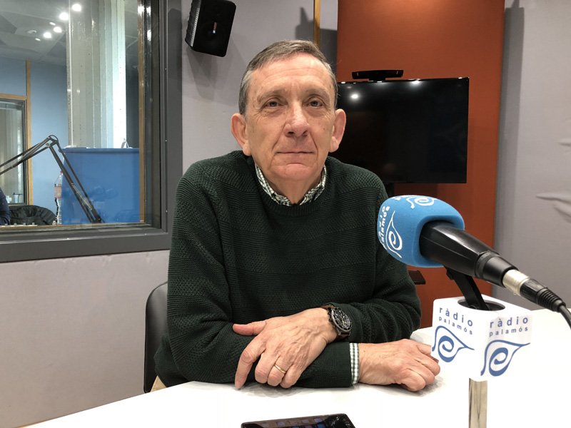 El regidor del PSC, Joan Gea, avui a Ràdio Palamós.