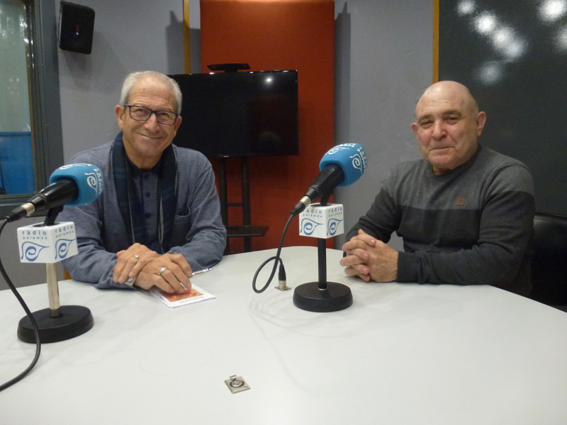 Francesc Magán i Jaume Sirvent, de l'Associació Gent Gran de Palamós.