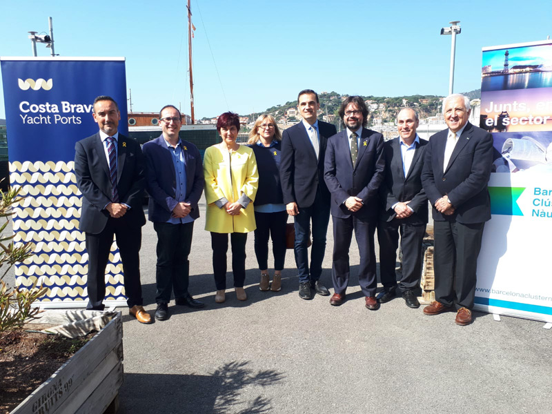L'acte s'ha fet aquest matí a Sant Feliu de Guíxols. (Foto: Ports de la Generalitat).