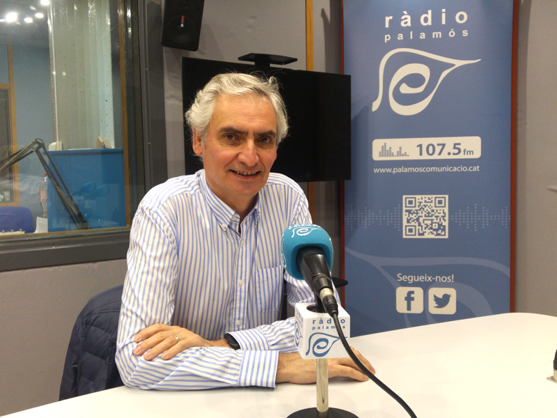 Jordi Pallí, avui a l'espai de Ràdio Palamós 'Preguntes'.