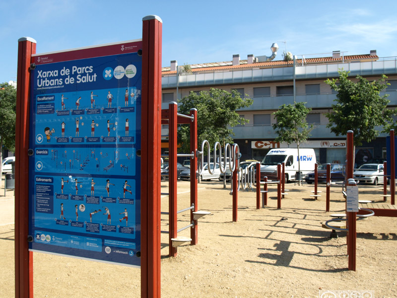 Parc urbà de Salut al carrer d'Enric Vincke.