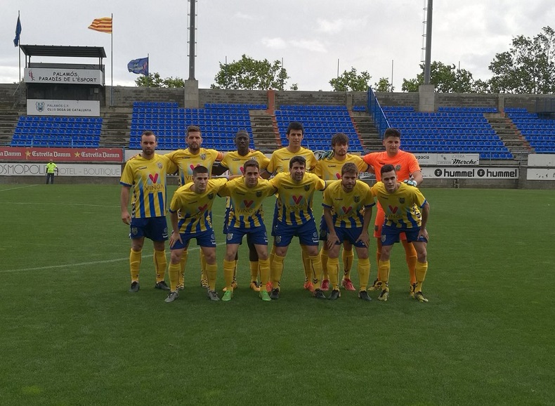 El Palamós ha tancat la temporada amb una derrota davant L'Hospitalet. (Foto. CE L'Hospitalet).