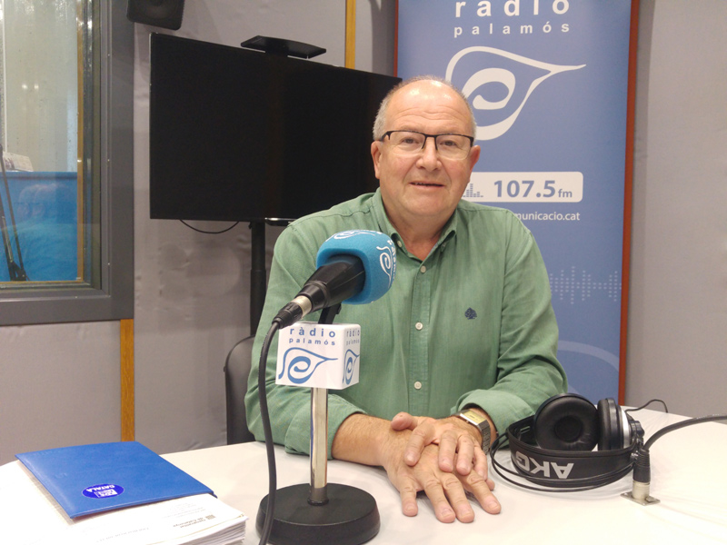 Martí Fonalleras, ahir a l'espai de Ràdio Palamós 'Preguntes'.