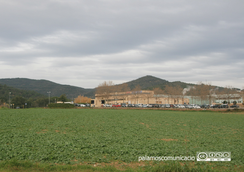 Zona de La Pietat, amb la fàbrica Hutchinson al fons, on el govern proposa ubicar el nou sòl industrial.