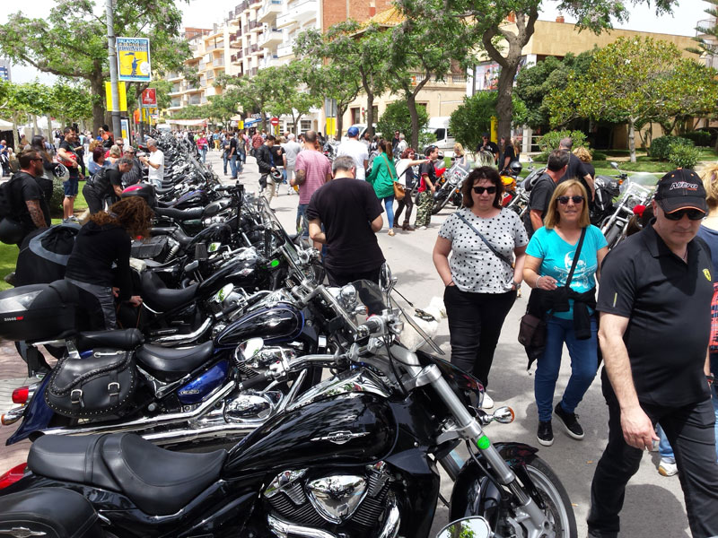 La trobada va concentrar més de 600 motos de diferents models i cilindrades. (Foto: Ajuntament de Palamós).