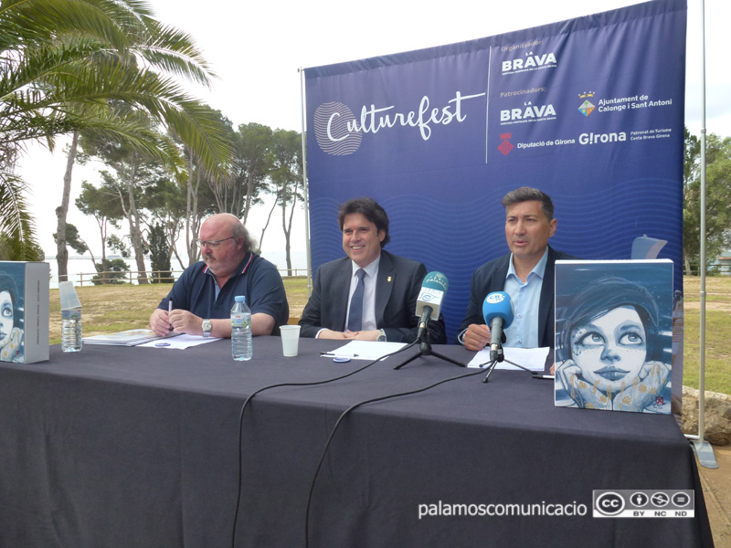 Acte de presentació del Culturefest, aquest matí al Collet de Sant Antoni.