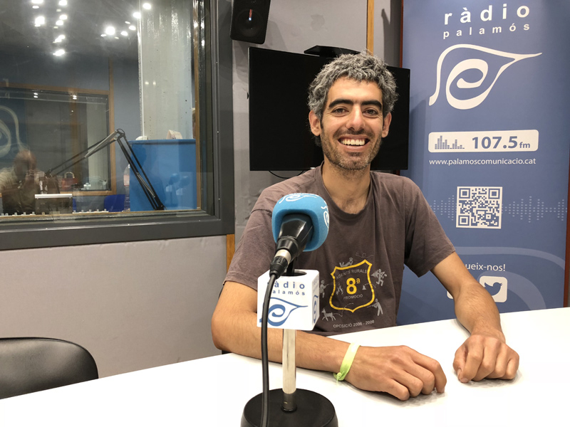 Joan Bohigas, regidor de la CUP, ahir a l'espai 'Preguntes'