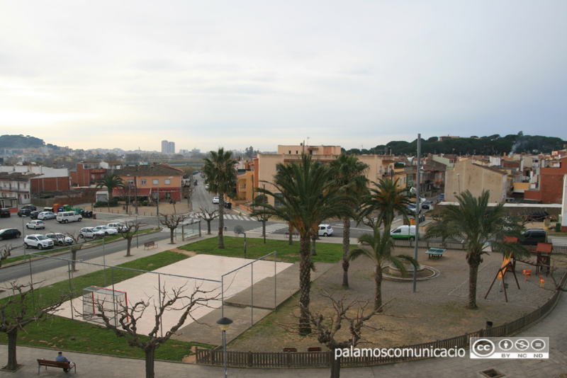 La plaça de Vila-romà, en l'actualitat.