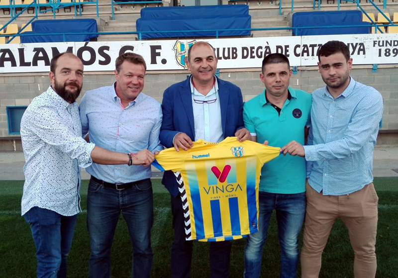 Acte de presentació de Javier Salamero com a entrenador del Palamós CF.