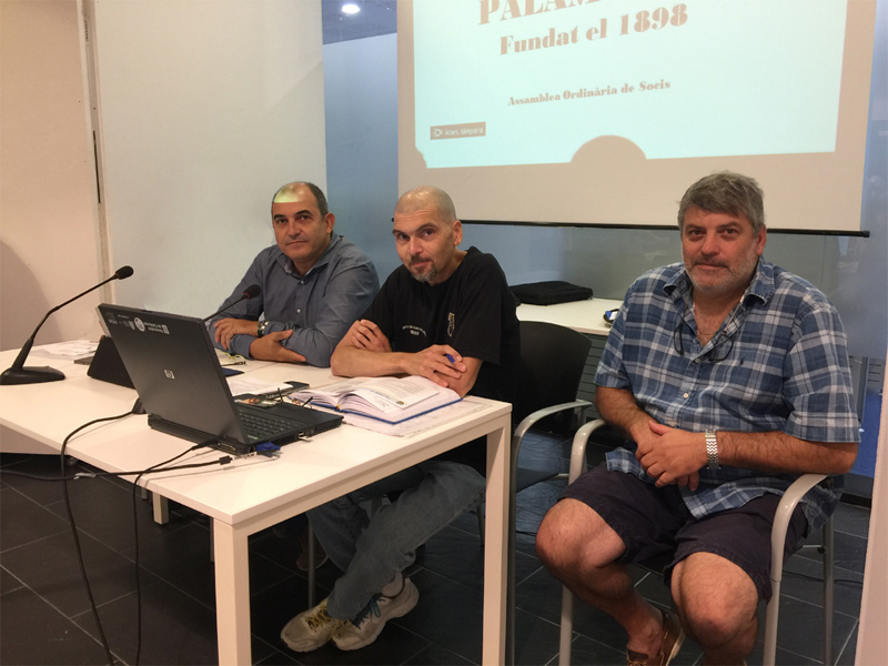 Imatge d'arxiu d'una assemblea del Palamós CF.