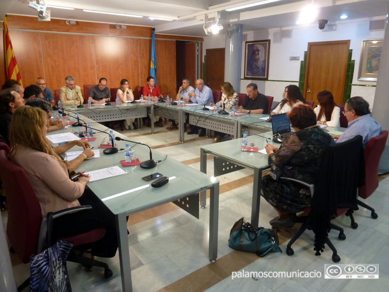 Ple de l'Ajuntament de Palamós celebrat ahir.