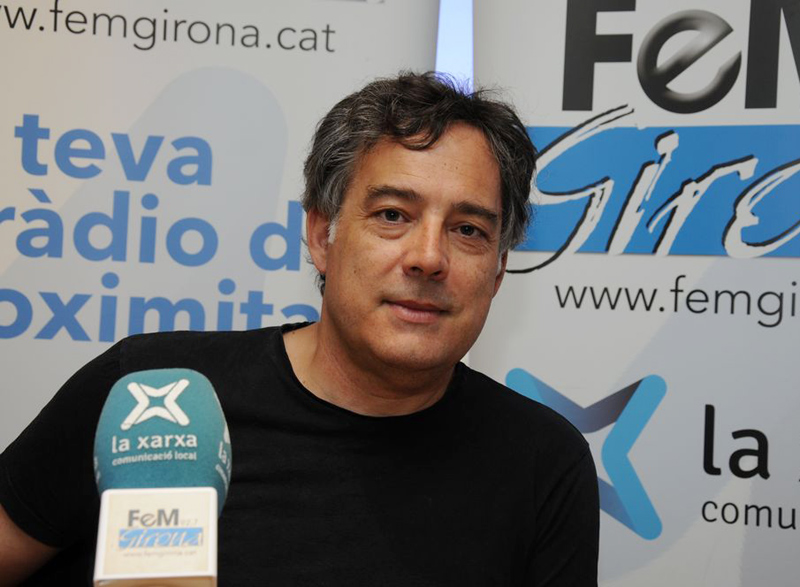 Xavier Díez, portaveu a les comarques gironines d'USTEC-STES. (Foto: FeM Girona).
