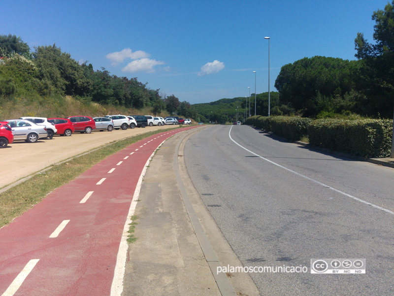 El tram del vial del port que s'asfaltarà en aquest paquet d'inversions.