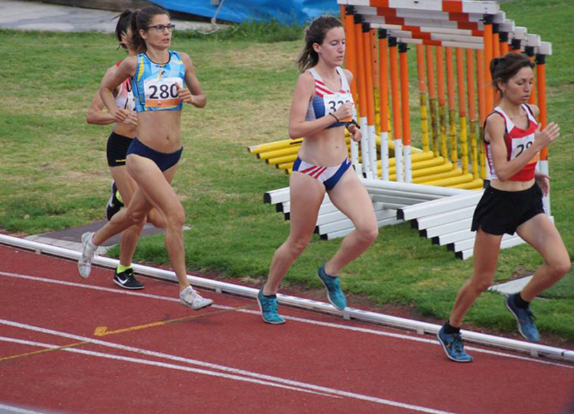 Bàrbara Ramon, en la tercera plaça amb el pitrall 280, durant la cursa d'ahir al Campionat de Catalunya. (Foto: Facebook B.Ramon).