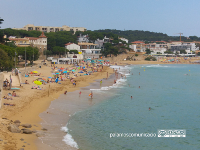 Platja de La Fosca, aquest matí.