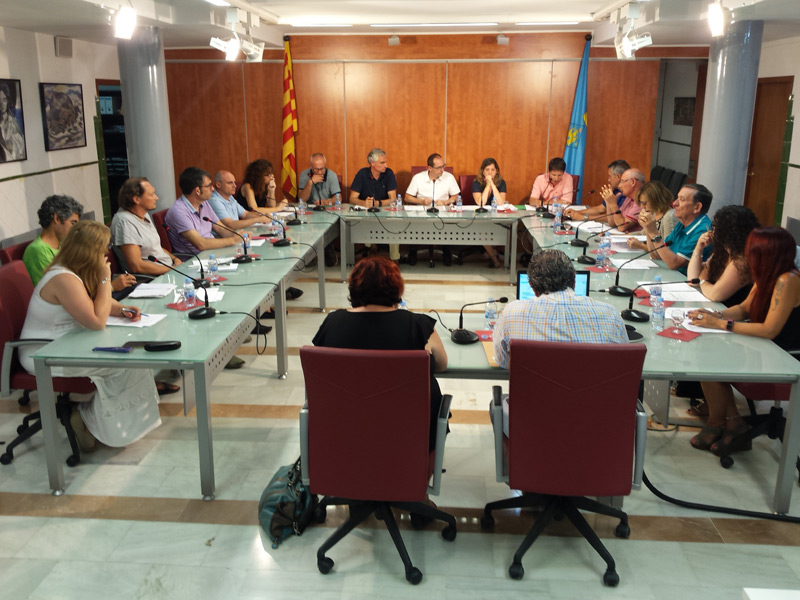 El Ple municipal, reunit ahir al vespre. (Foto: Ajuntament de Palamós)
