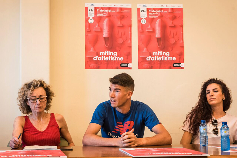 Adel Mechaal, en la presentació del Míting Ciutat de Barcelona. (Foto: Twitter Adel Mechaal).