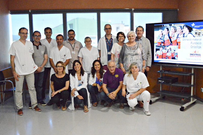 La Fundació Oncolliga ha donat a l'hospital de Palamós un total de 26.000 euros gràcies a l'Oncotrail. (Foto: SSIBE).