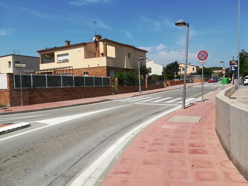 L'entrada a l'urbanització de Mas Pareras. (Foto: Ajuntament de Palamós).