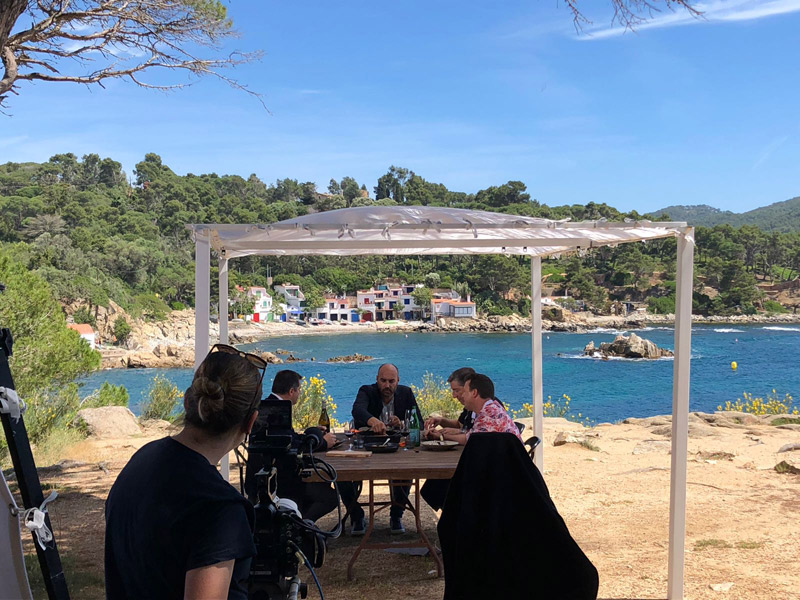 Gravació del programa a la pineda d'en Gori. (Foto: Ajuntament de Palamós).