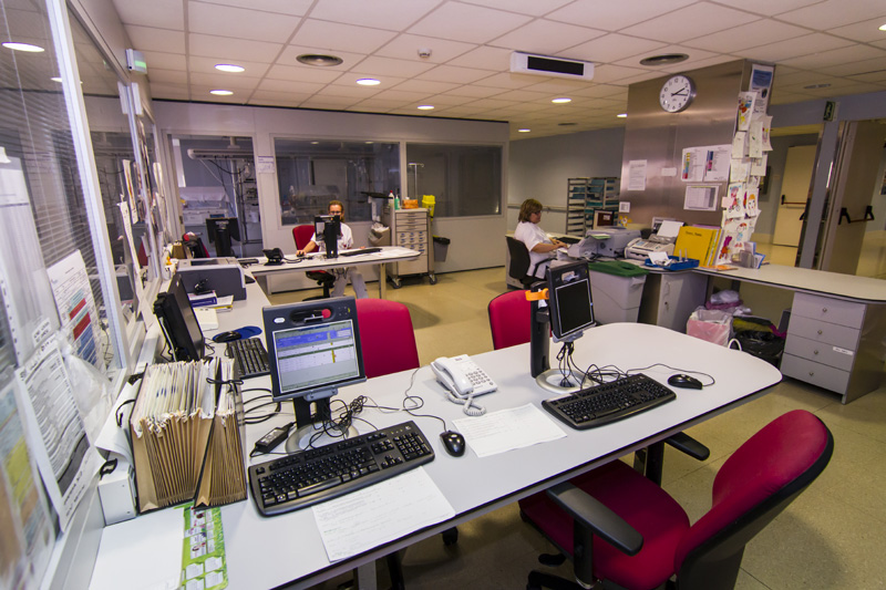 Una sala de control de l'hospital de Palamós. (Foto: Serveis de Saluts Integrats del Baix Empordà).