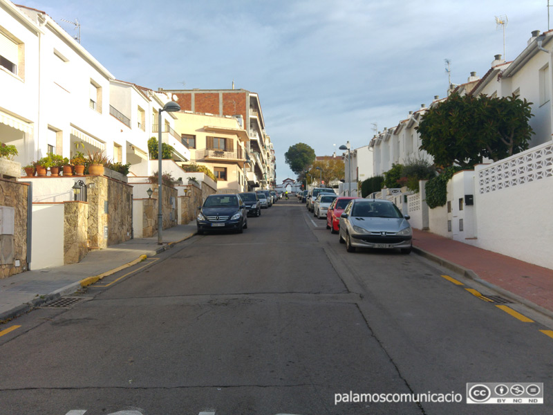 L'avinguda del Mediterrani de Palamós.
