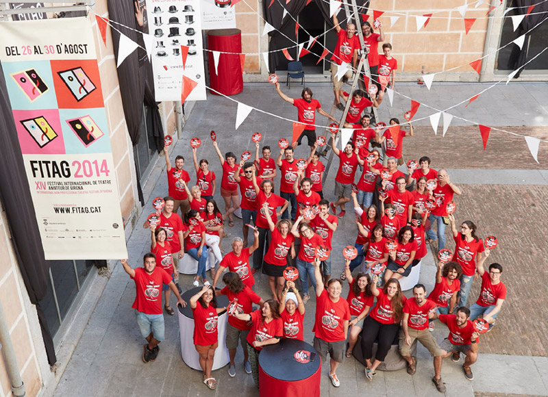 Foto de família de l'organització del FITAG (Foto: Eddy Kelele).