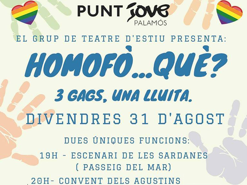 Cartell anunciador de l'espectacle 'Homofò...què?'.