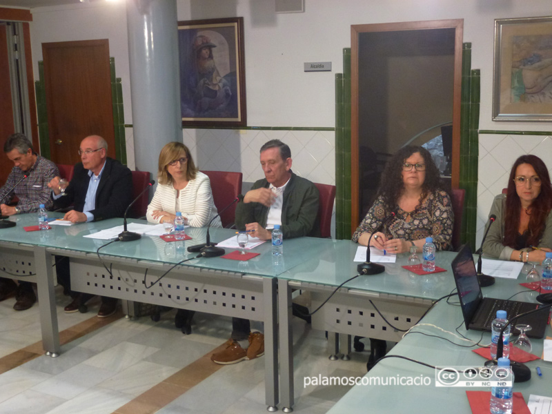 El grup del PSC a l'Ajuntament de Palamós.