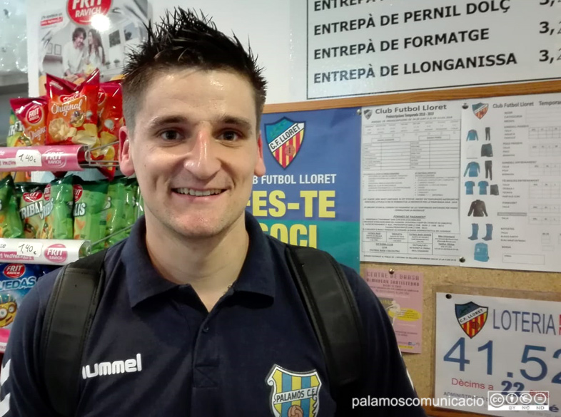 Albert Quintanas, porter del Palamós CF.