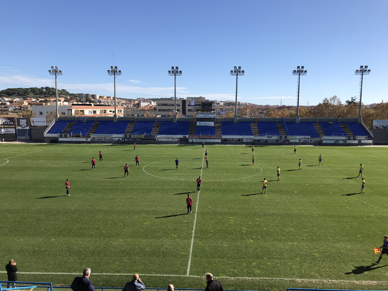 Palamós i Sant Cugat s'han repartit els punts en el partit d'avui. (Foto: Palamós CF)
