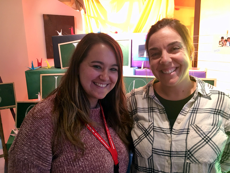 Gina Juscafresa i Mireia Agulló, mestres de l'escola Vedruna.