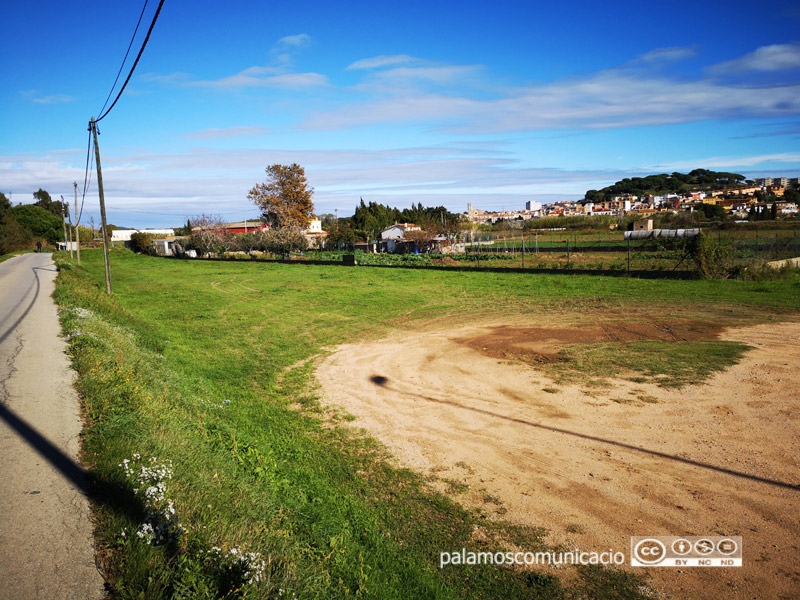 La nova zona d'esbarjo per a gossos estarà al costat de la zona esportiva municipal de Palamós.